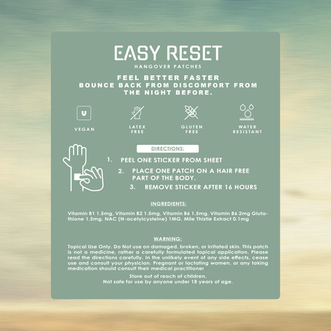 EASY RESET | HANGOVER PATCHES